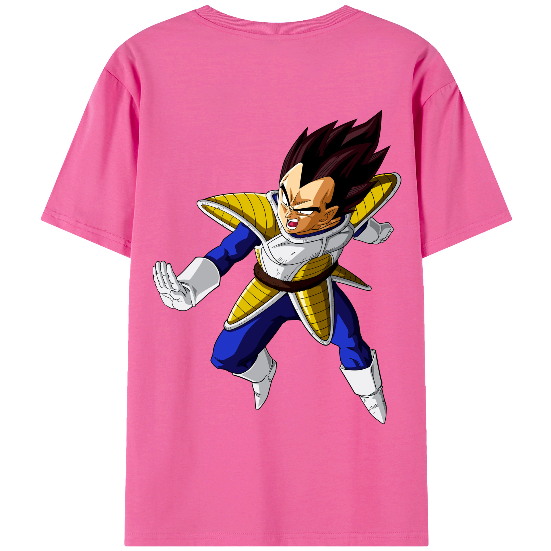 （画像用） ドラゴンボール ベジータ四世（Bejīta Yonsei）DRAGON BALL Vegeta IV レディース半袖Tシャツ(バックプリント)